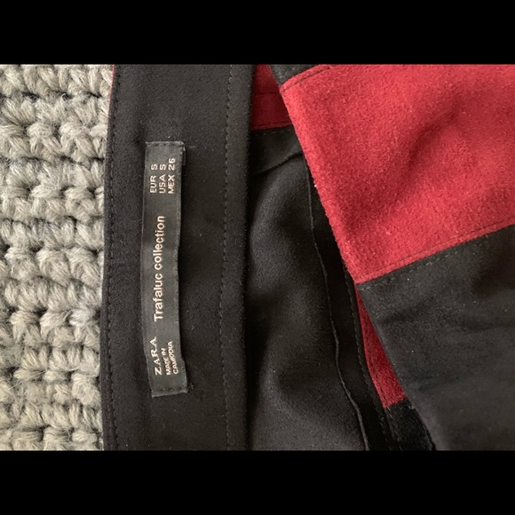 Zara Color Block Suede Skirt - Picture 7 of 7